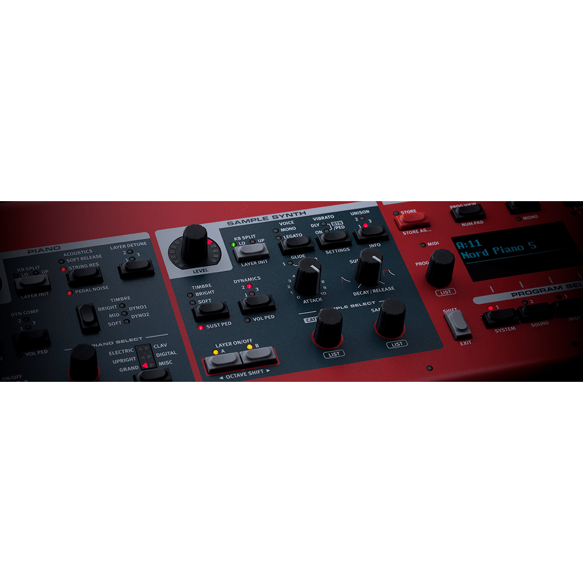 Nord Piano 5 | 88-Key Grand Weighted Action Keyboard with Triple Sensor