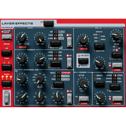 Nord Stage 4 Compact | 73-Key Semi-Weighted Waterfall Triple Sensor Keybed