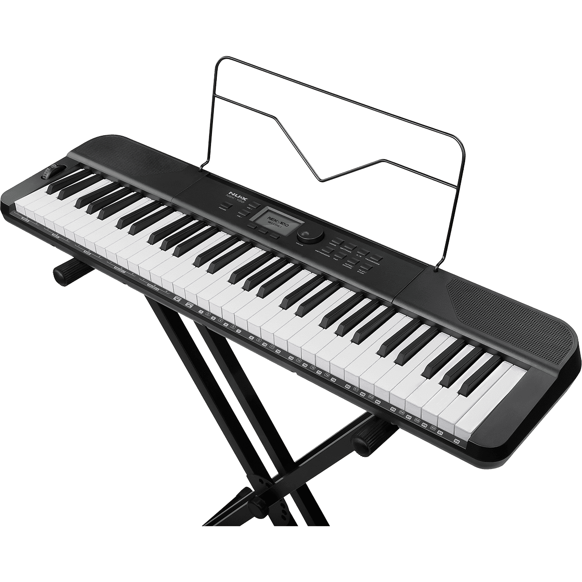 NUX NEK-100 61-Key Digital Piano | Semi-Weighted Keyboard | with Included Bluetooth Module | Black