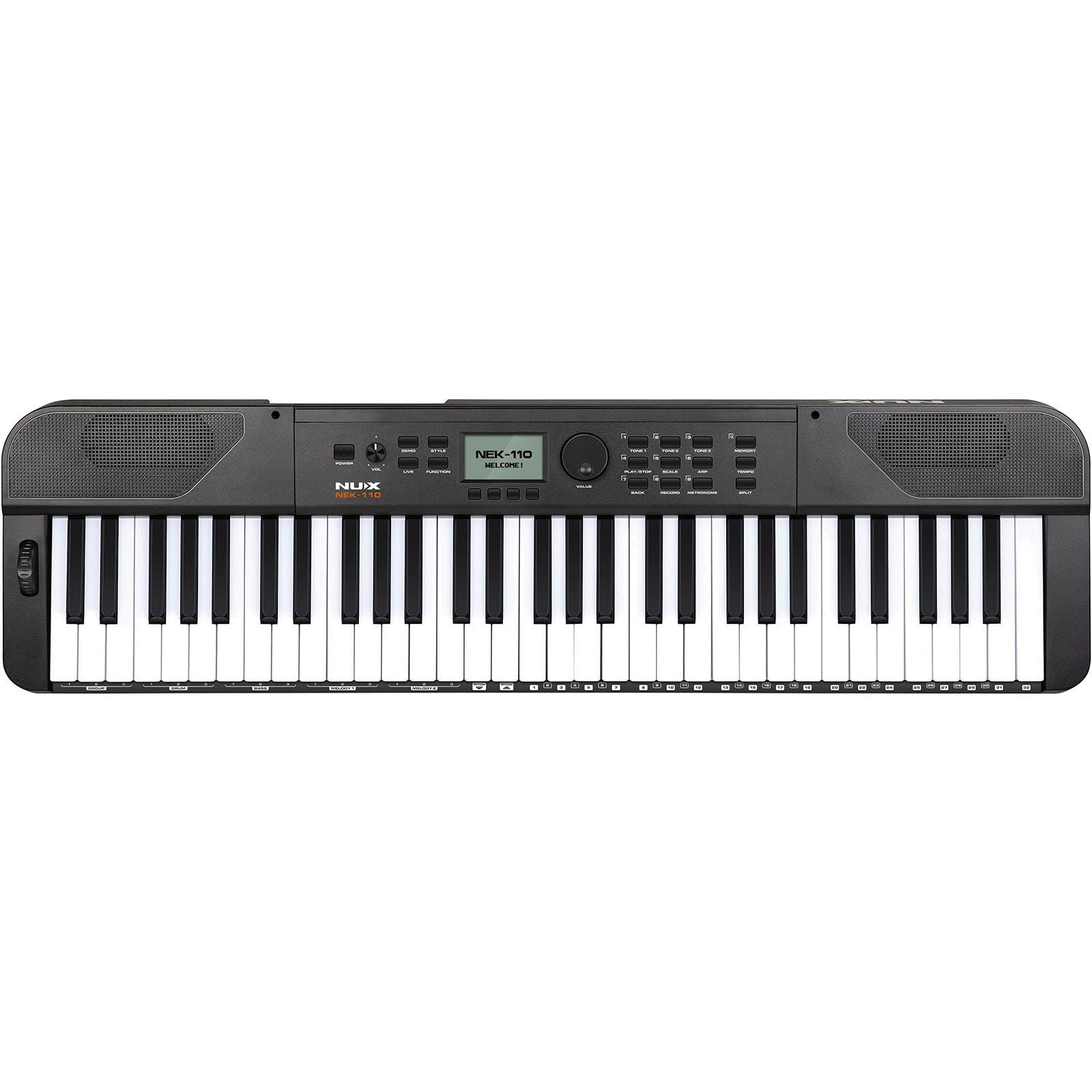 NUX NEK-110B 61-Key Digital Piano | 700 Built-In Sounds | Bluetooth | Black