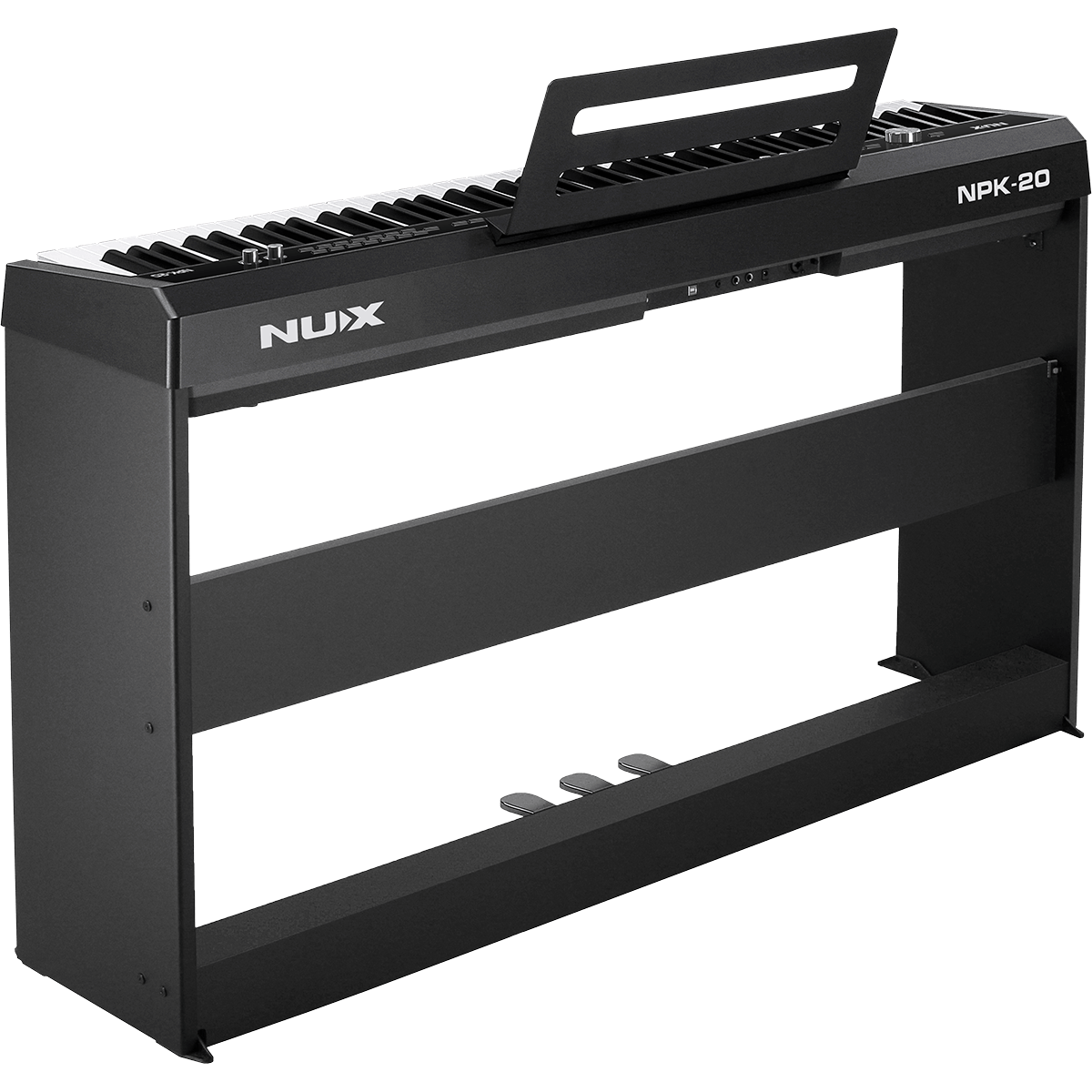 NUX NPK-20 Digital Piano | 88-Key Heavy Touch Keyboard | with Bluetooth | Black