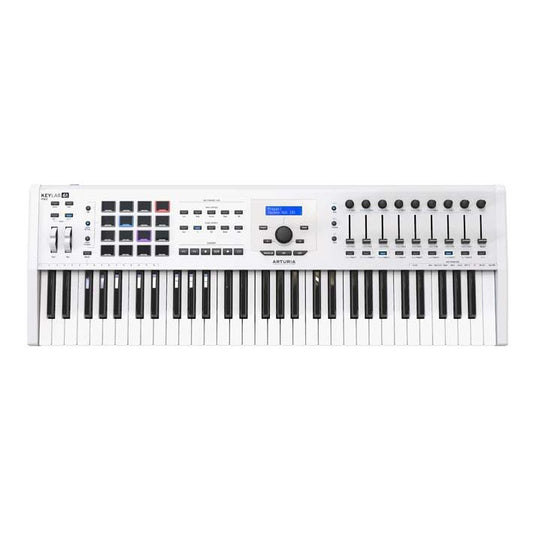 Arturia KeyLab MkII 61 | MIDI controller, 61 keys and comprehensive connectivity, included software, White