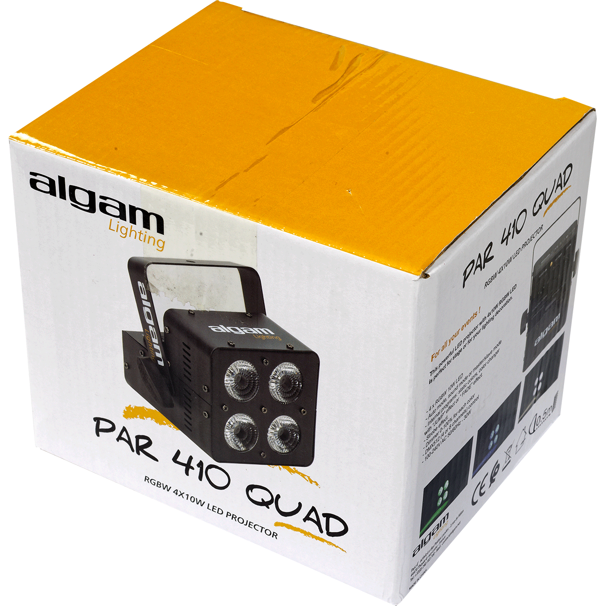 Algam Lighting Par 410 Quad Stage Projector | 4 x 10w RGBW LED