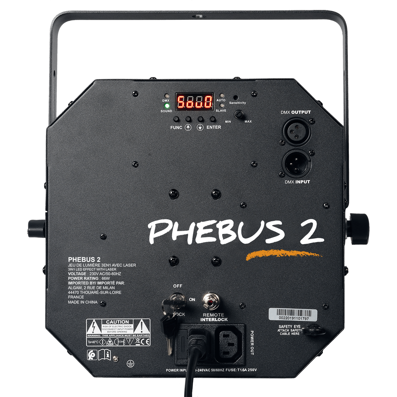 Algam Lighting Phebus 2 | RGBWA LED light effect with Laser, Derby & Wash