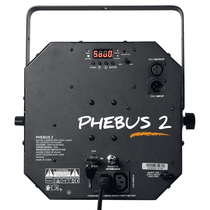 Algam Lighting Phebus 2 | RGBWA LED light effect with Laser, Derby & Wash