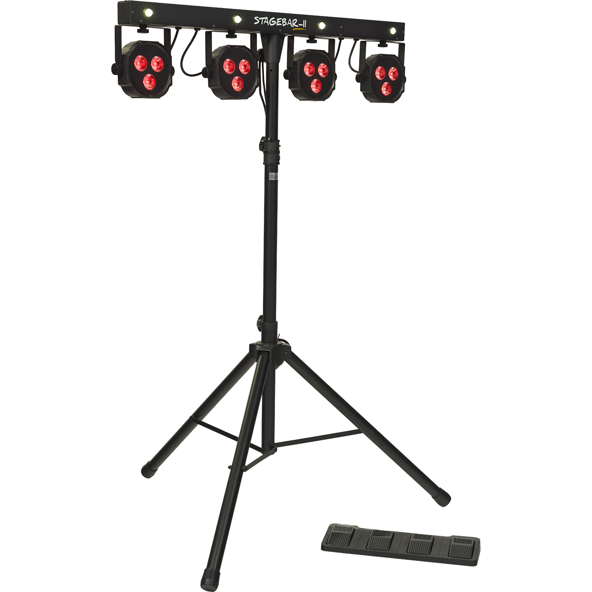 Algam Lighting Stagebar II | 2 in 1 LED Spotlight on a Stand with Foot Controller