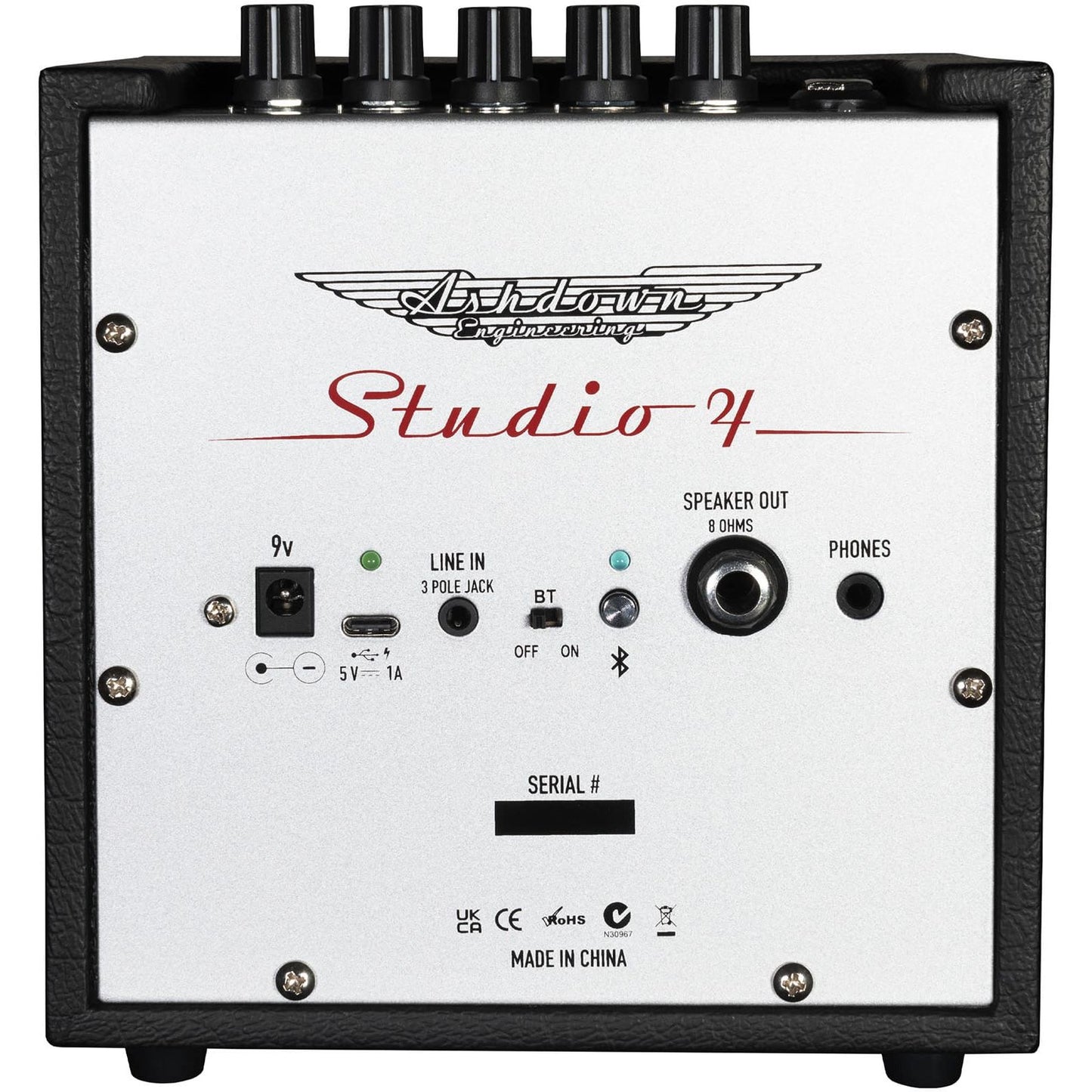 Ashdown Studio 4 Electric Bass Guitar Amplifier | 3W Battery Powered Amp with Bluetooth