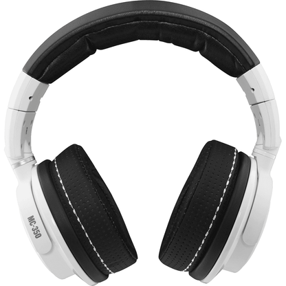 Mackie MC-350 Arctic White Limited Edition Professional Closed-back Studio Headphones | 50mm Transducer | Padded Headband | Travel Case | SMK MC-350-LTD-WHT