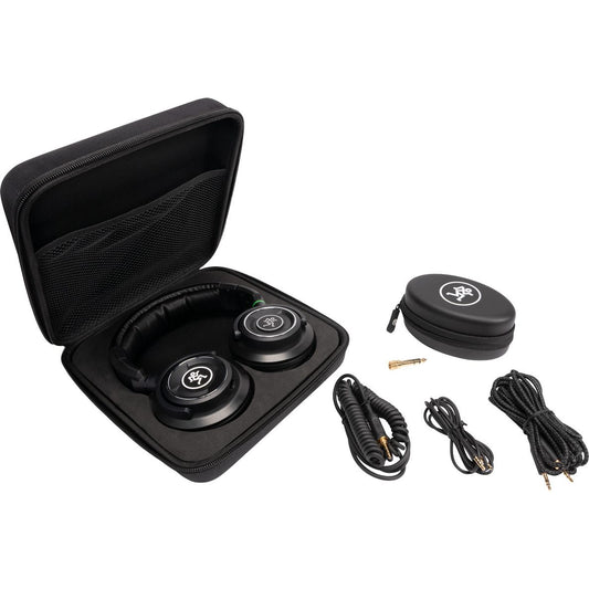 Mackie MC-350 Professional Closed-back Studio Headphones | 50mm Transducer | Padded Headband | Travel Case | SMK MC-350