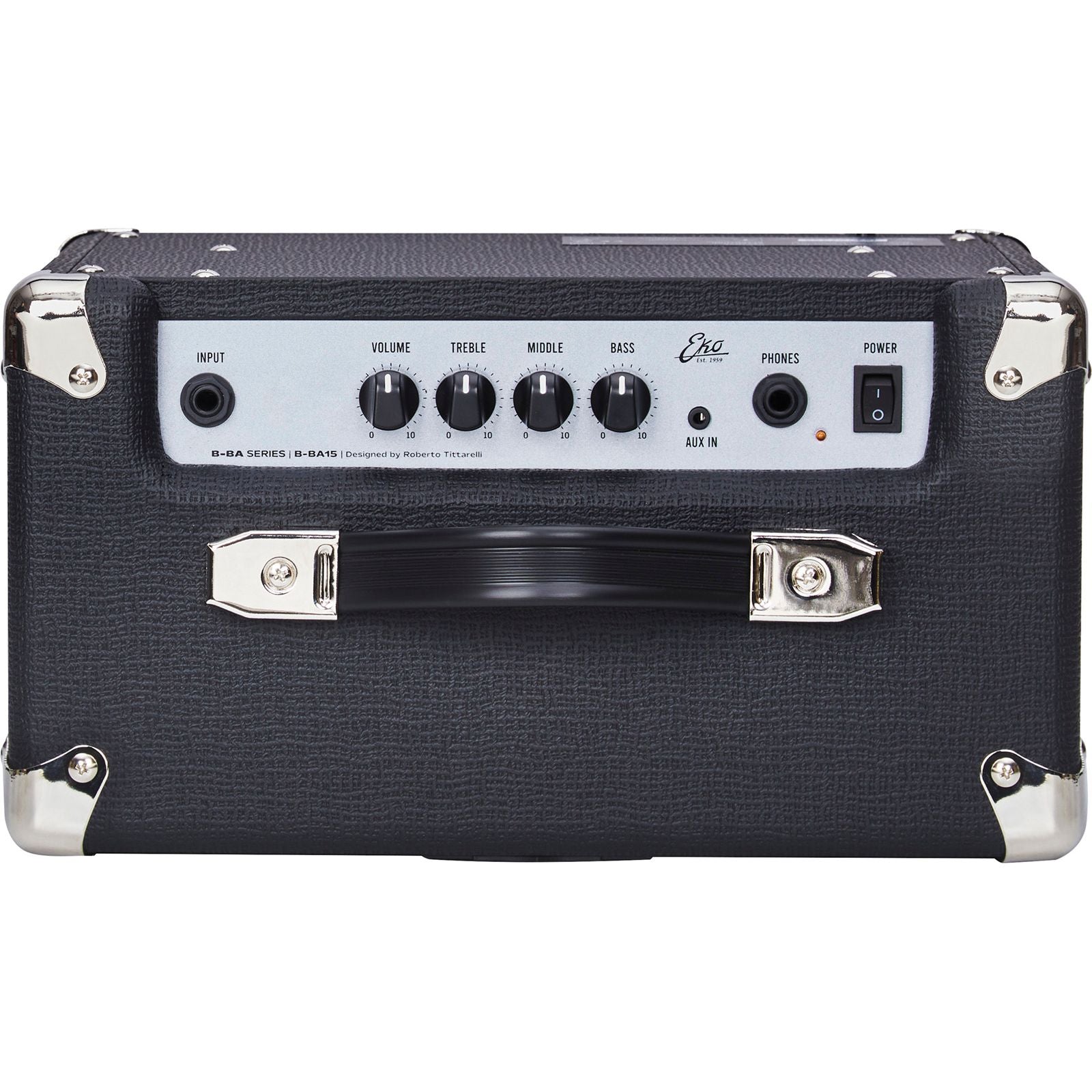 EKO BA15 Electric Bass Guitar Amplifier | 15 Watt with 8” Speaker