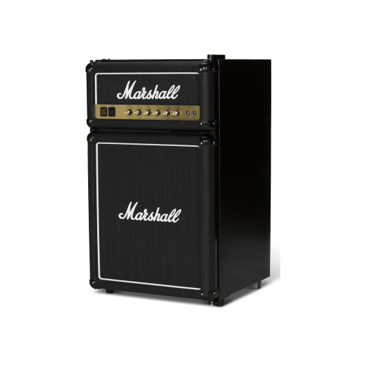 Marshall Fridge 3.2 | Arctic Blue LED Lights | 92 Litre Capacity | Perfect for the Studio, Office or Bar
