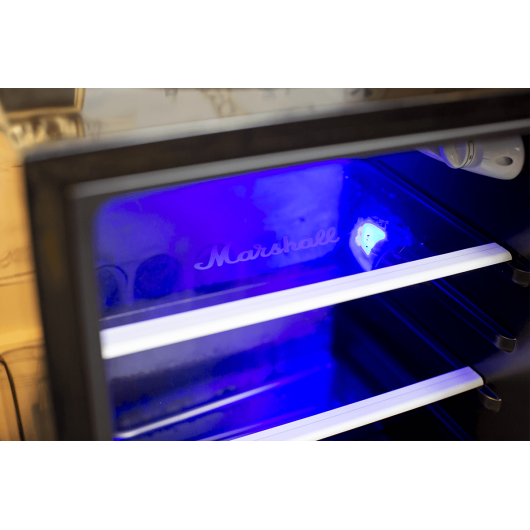 Marshall Fridge 3.2 | Arctic Blue LED Lights | 92 Litre Capacity | Perfect for the Studio, Office or Bar