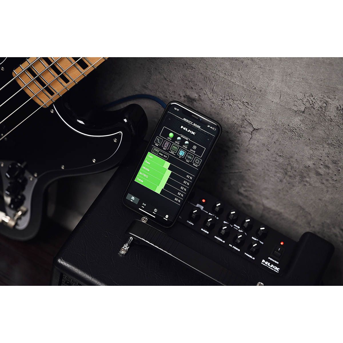 Mighty Bass 50BT by NUX | 50 Watt Bass Guitar Amplifier | 6.5" Speaker | Bluetooth Control