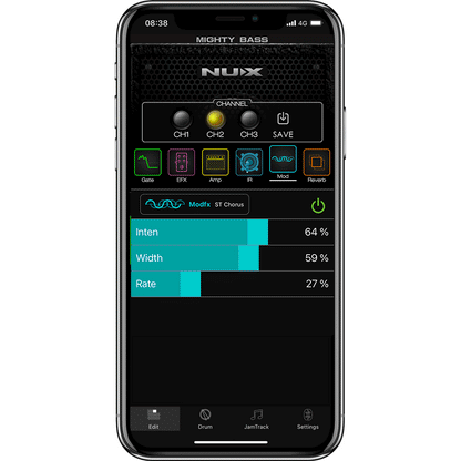 Mighty Bass 50BT by NUX | 50 Watt Bass Guitar Amplifier | 6.5" Speaker | Bluetooth Control