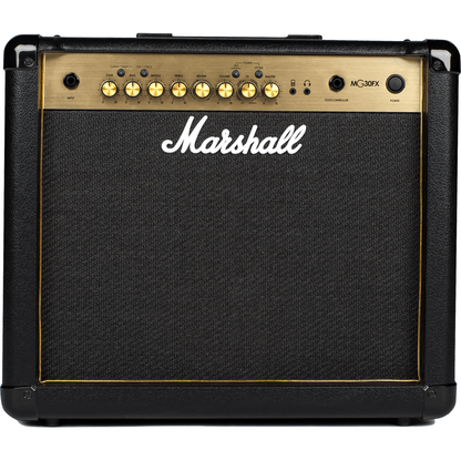 Marshall MG30FX 30W Black & Gold Guitar Combo Amplifier | Built-In Effects and Tuner