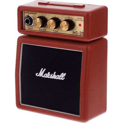 Marshall MS2R Micro Stack Amp | Red | Battery Powered | Take it Anywhere