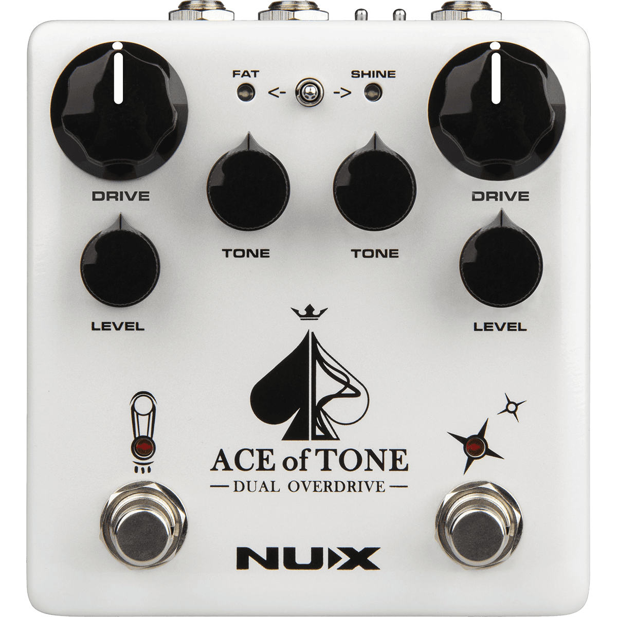 Ace of Tone Dual Overdrive Guitar Effects Pedal | MNU ACEOFTONE-OD by NUX | NDO-5