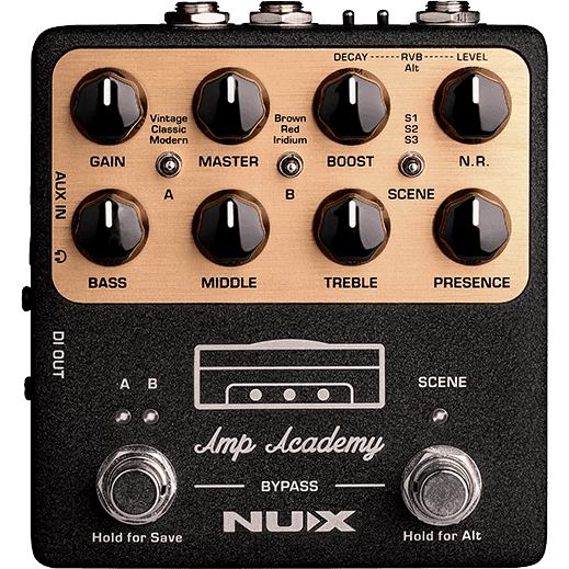 NUX Amp Academy | Stomp-Box Amp Modeler | Guitar Effects Pedal  | NGS-6 | MNU AMPACADEMY