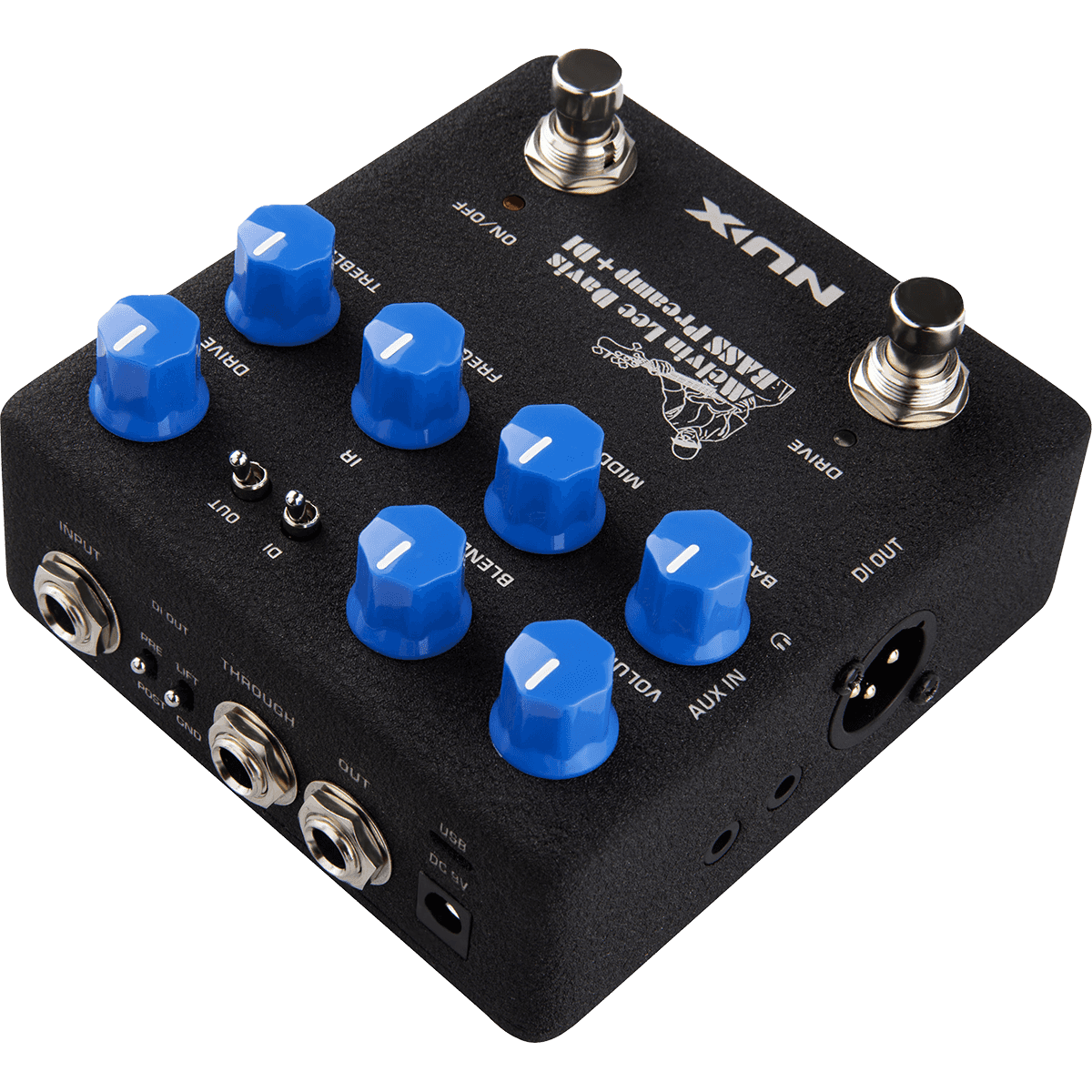 Melvin Lee Davis Bass Preamp + DI StompBox by NUX | Cabinet Simulator | MNU BASSPREAMP | NBP-5