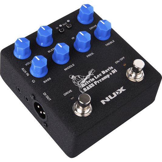 Melvin Lee Davis Bass Preamp + DI StompBox by NUX | Cabinet Simulator | MNU BASSPREAMP | NBP-5