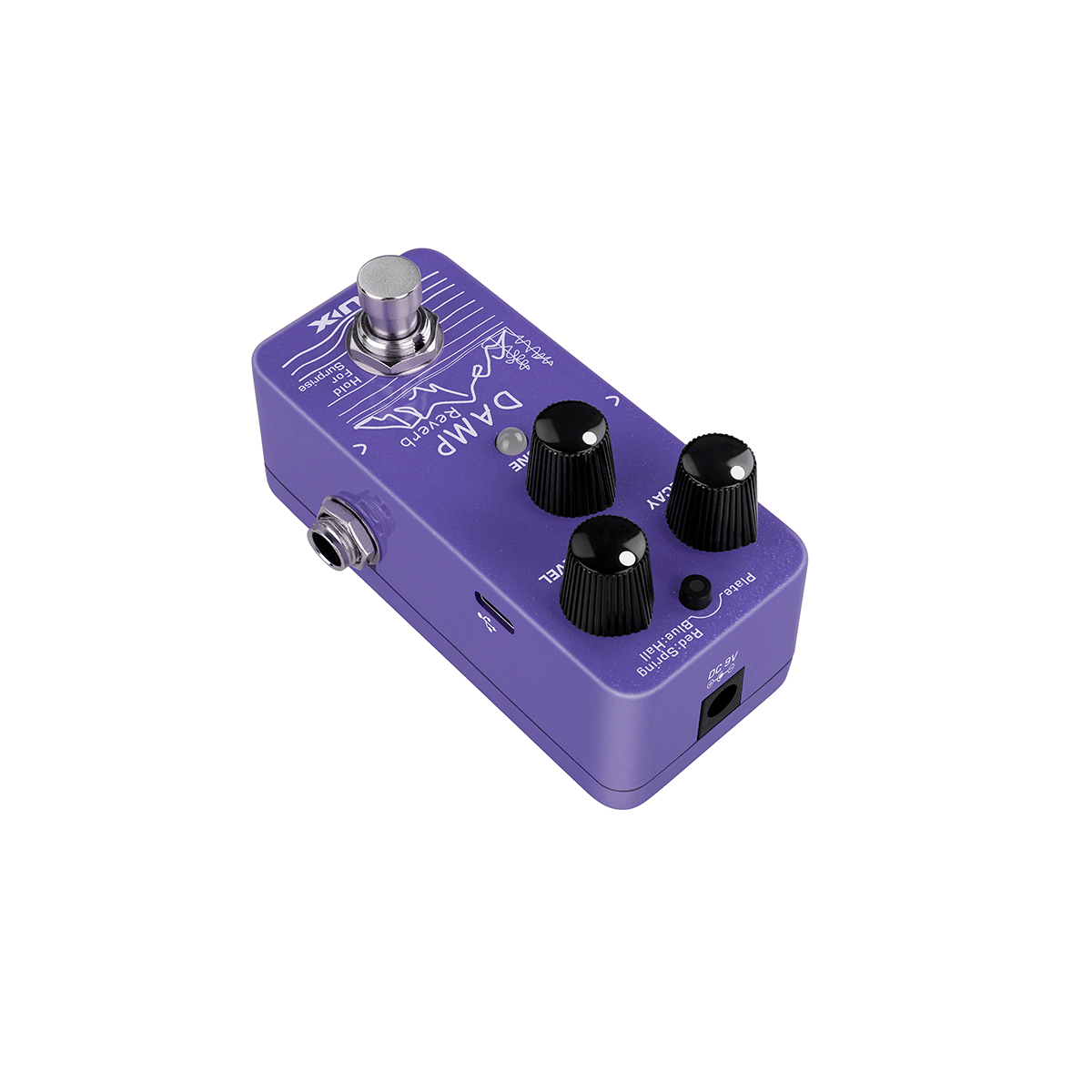 NUX Damp Reverb | Mini Guitar Effects Pedal | NRV-3 | MNU DAMP-REVERB