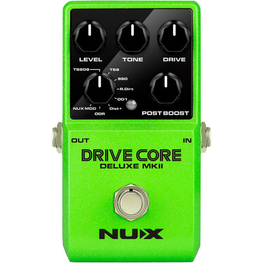 NUX Drive Core Deluxe MK2 Drive Pedal for Electric Guitar | 8 Classic Overdrive Sounds