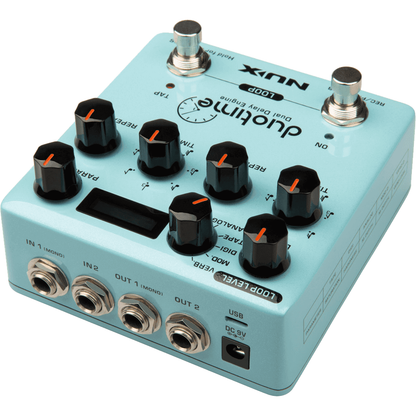 NUX Duotime Stereo Delay by NUX | Independent Time/ Subdividsions | MNU DUOTIME by NUX | NDD-6