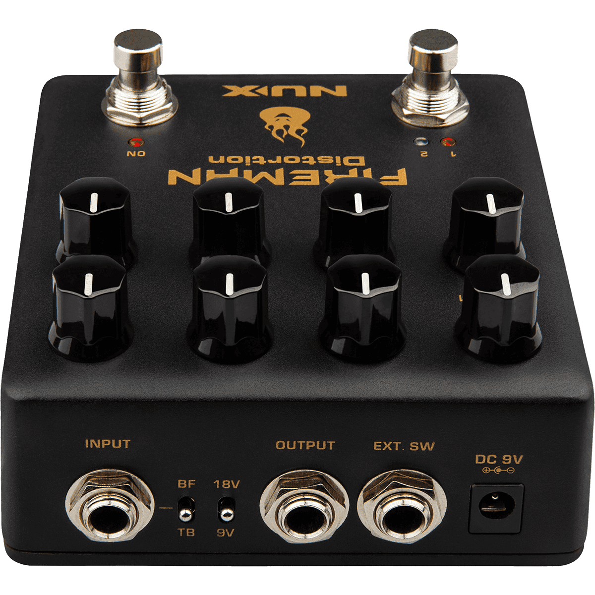 Fireman Distortion Pedal by NUX | MNU FIREMAN by NUX | Fully Analog | NDS-5