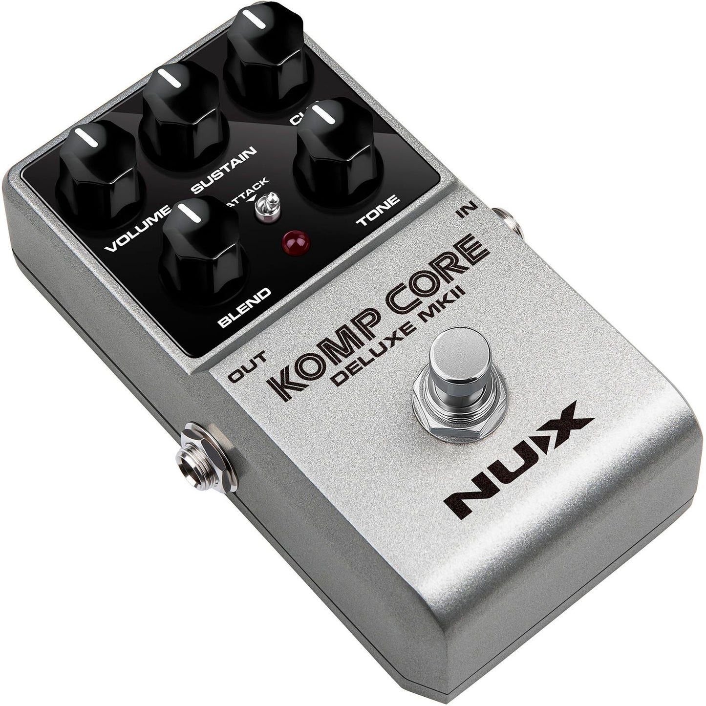 NUX Komp Core Deluxe MK2 Compressor Pedal for Guitar | Suitable for Bass and Keyboard