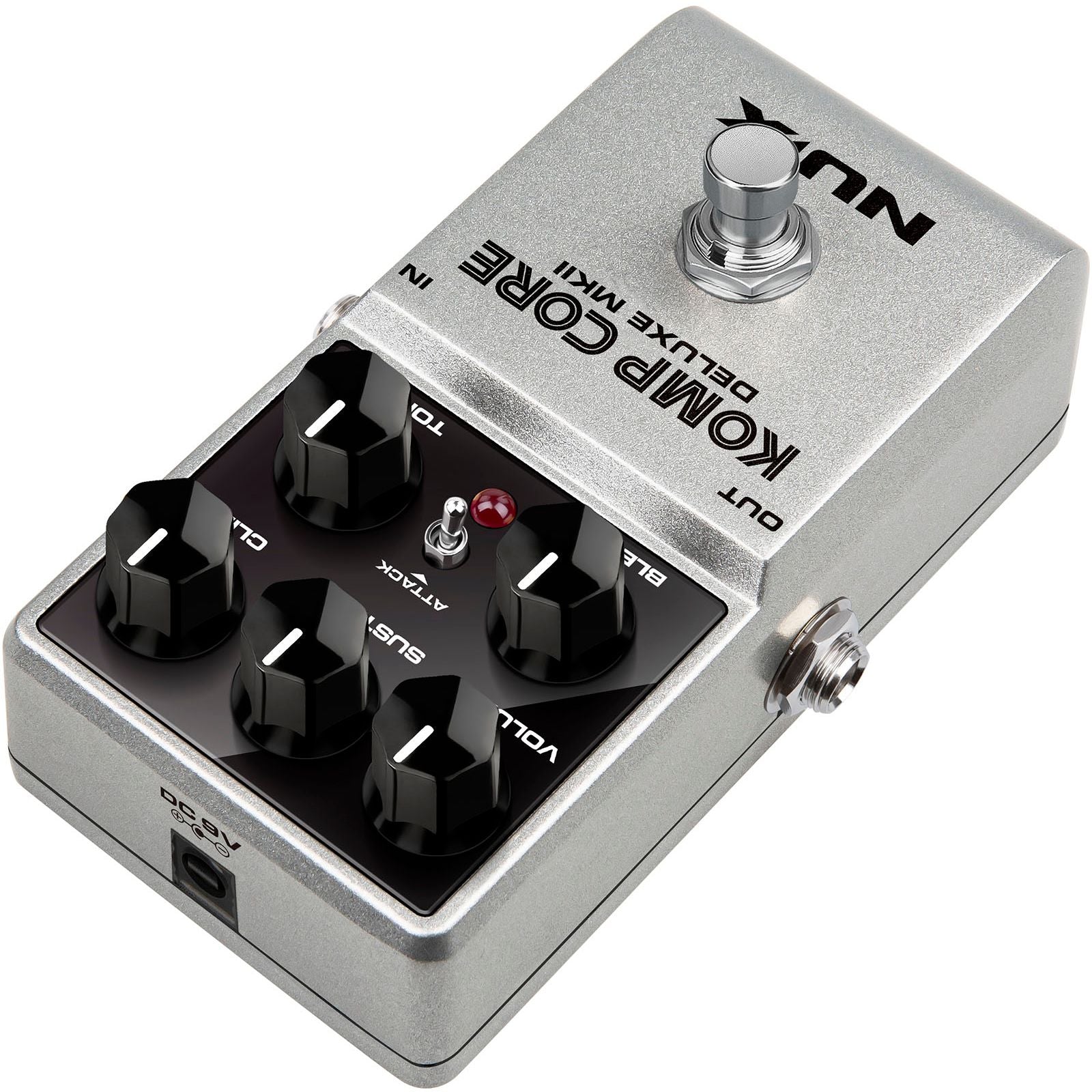 NUX Komp Core Deluxe MK2 Compressor Pedal for Guitar | Suitable for Bass and Keyboard