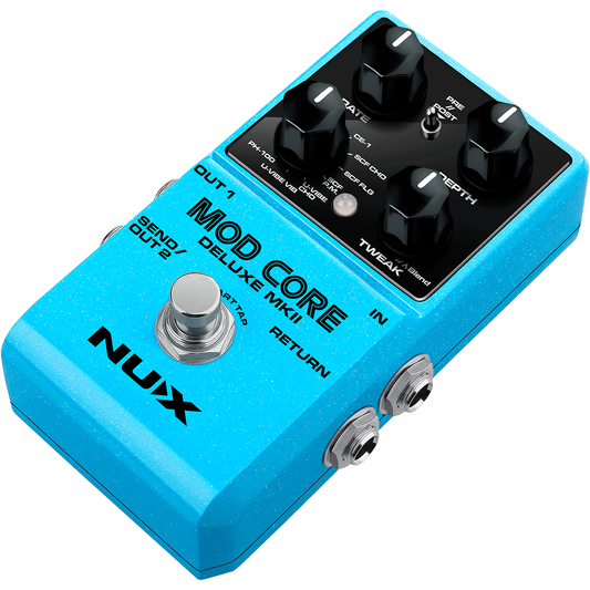 NUX | Mod Core Deluxe MKII | Chorus / Flanger / Phaser Pedal Effect | 8 Different Types