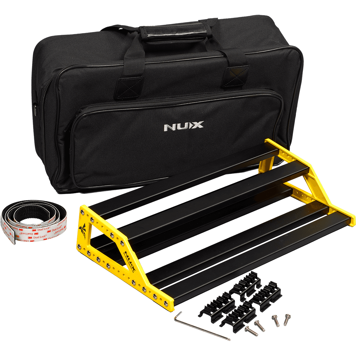 Bumblebee Pedal Board with Carry Bag by NUX | Lightweight | Medium | MNU NPB-M
