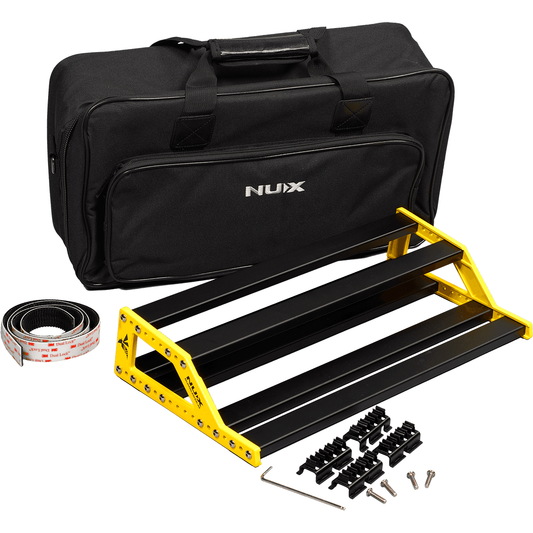 Bumblebee Pedal Board with Carry Bag by NUX | Lightweight | Medium | MNU NPB-M