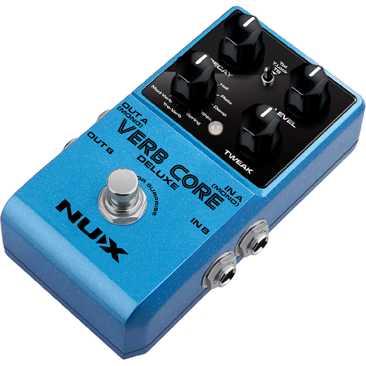 Verb Core Deluxe Effect Pedal By Nux | MNU VERBCORE-DLX |  8 Different Types Reverb
