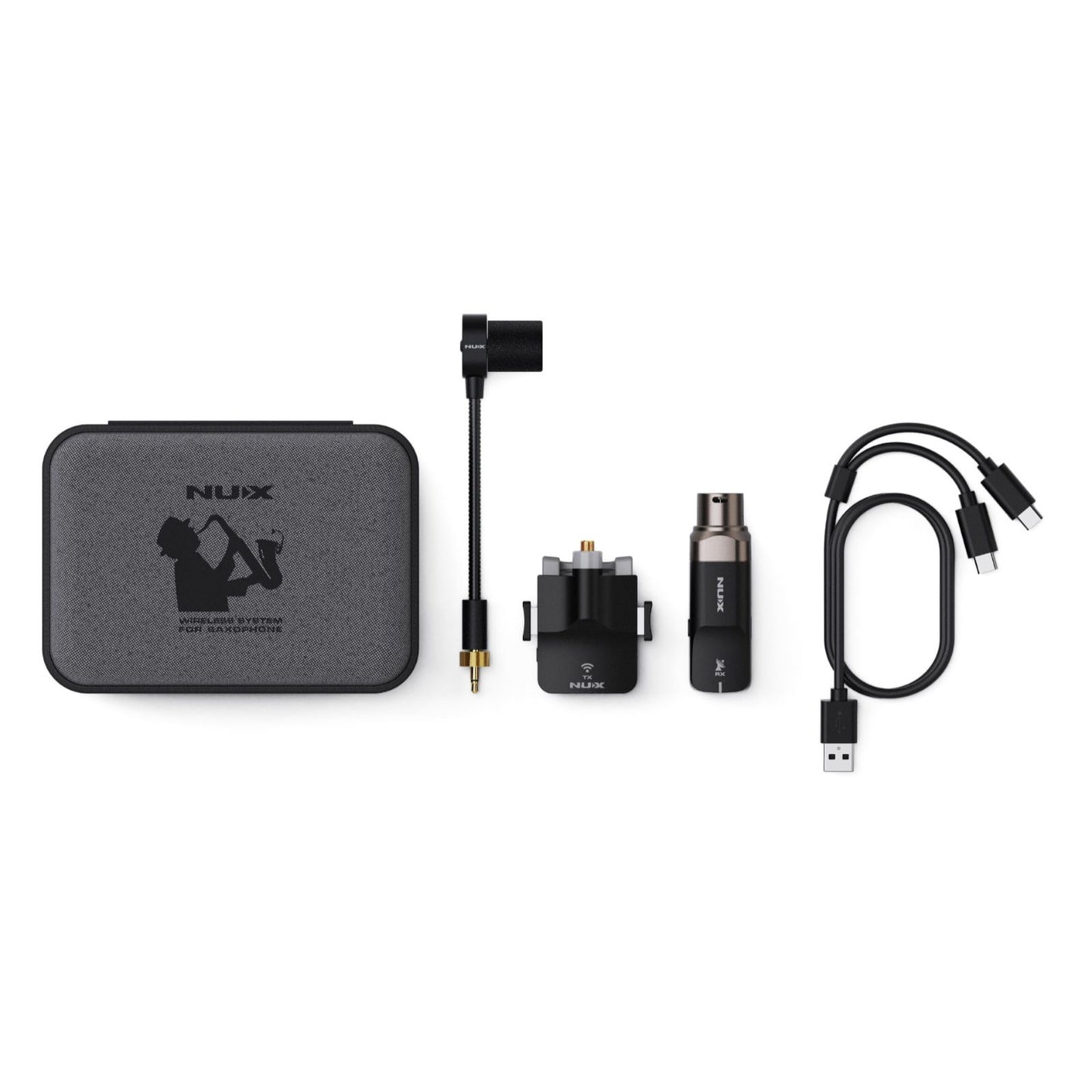 ​Wireless System for Saxophone | MNU B6 by NUX | Wireless Saxophone Microphone