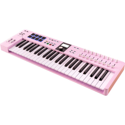 KeyLab Essential MK3 49 Rose Quartz by Arturia | Universal MIDI Controller with DAW Functionality and Software Bundle
