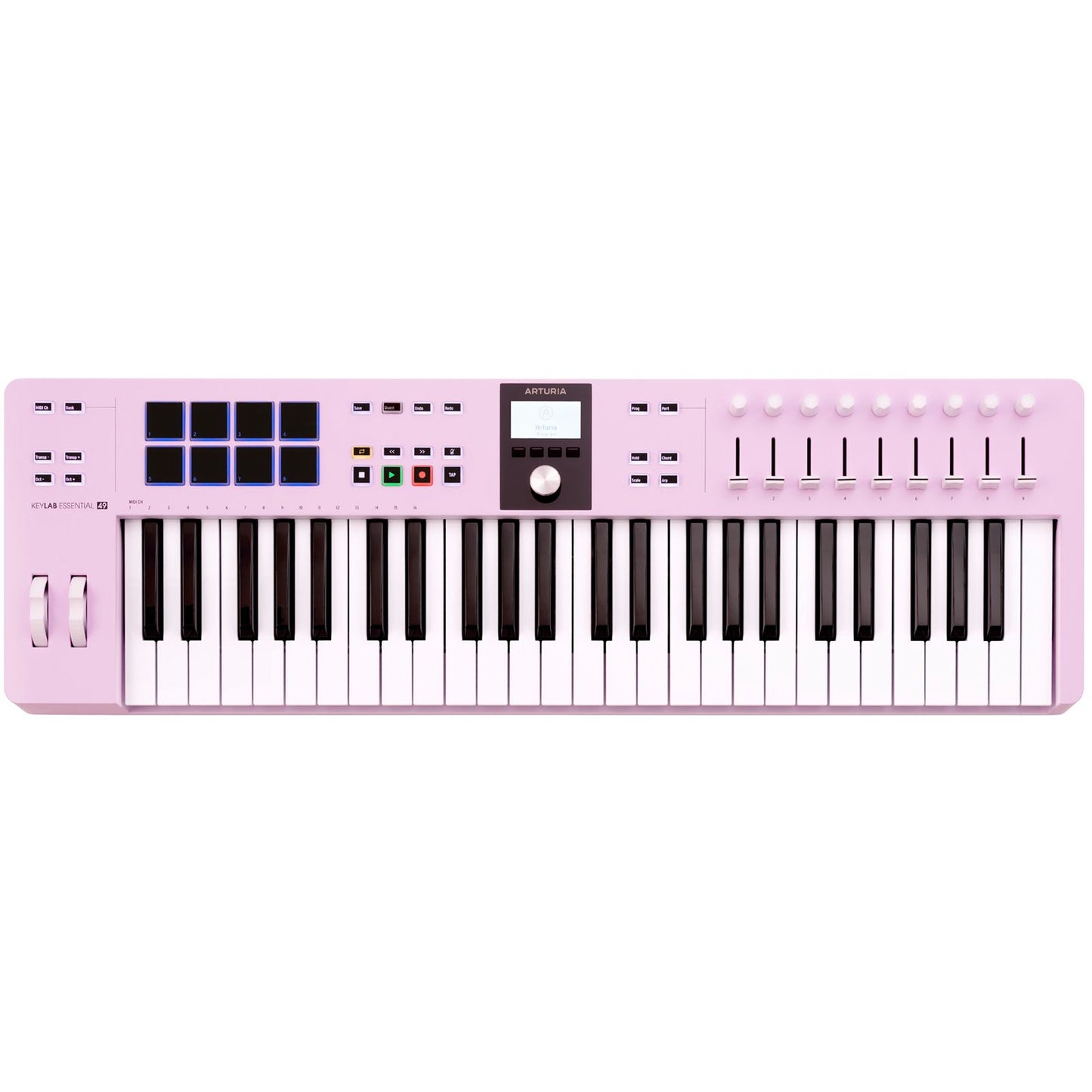 KeyLab Essential MK3 49 Rose Quartz by Arturia | Universal MIDI Controller with DAW Functionality and Software Bundle