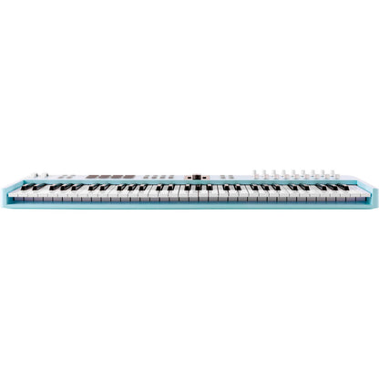 KeyLab Essential MK3 61 Aquamarine by Arturia | Universal MIDI Controller with DAW Functionality and Software Bundle