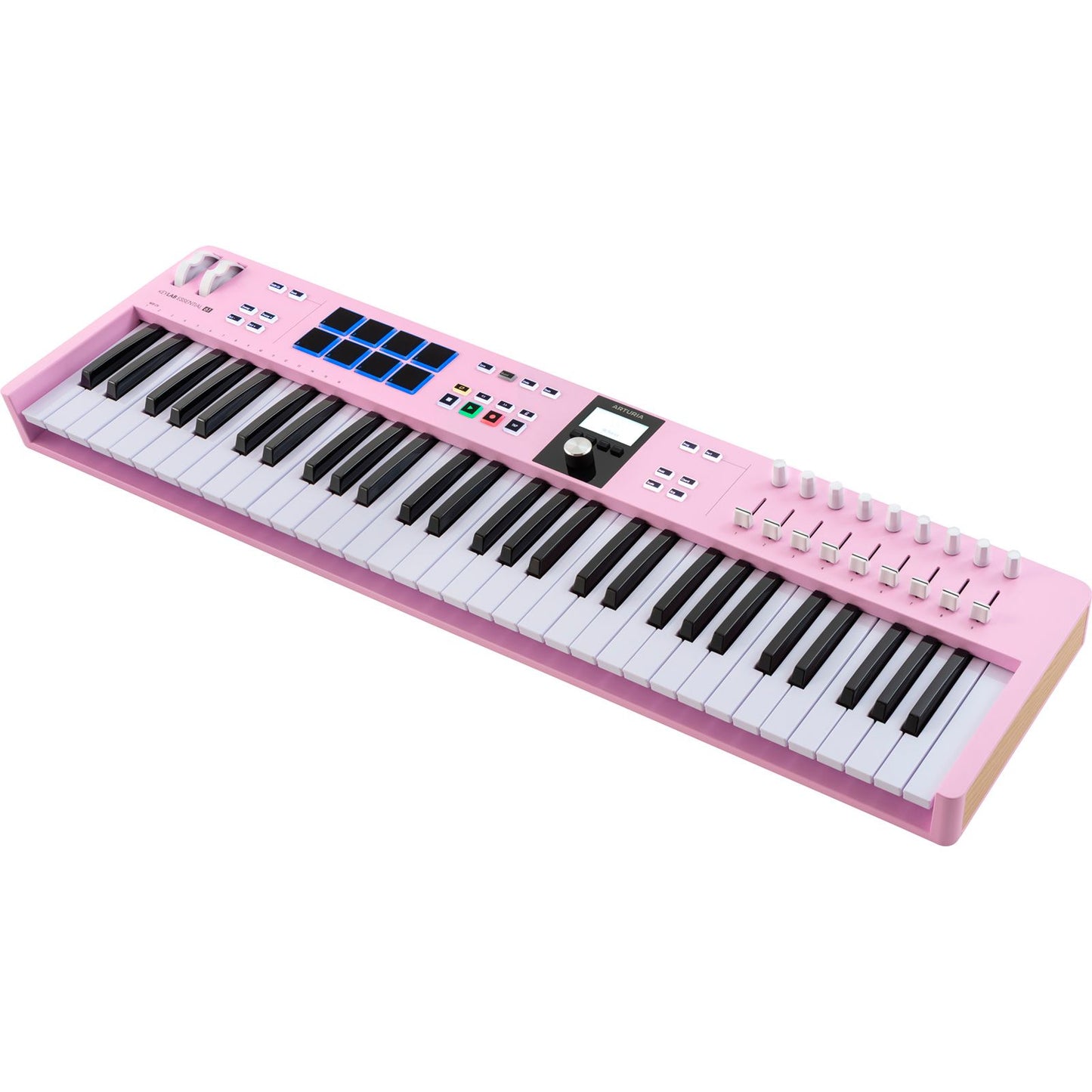 KeyLab Essential MK3 61 Rose Quartz by Arturia | Universal MIDI Controller with DAW Functionality and Software Bundle