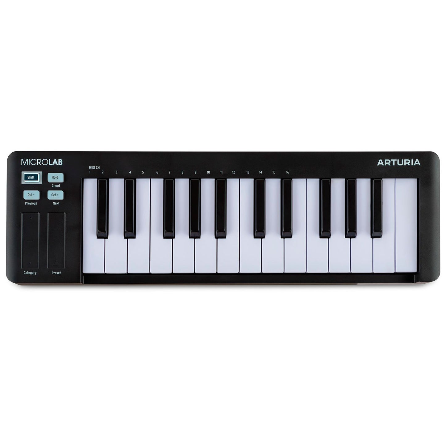 Arturia MicroLab MK3 | 25-Key MIDI Controller | Included Software | Black