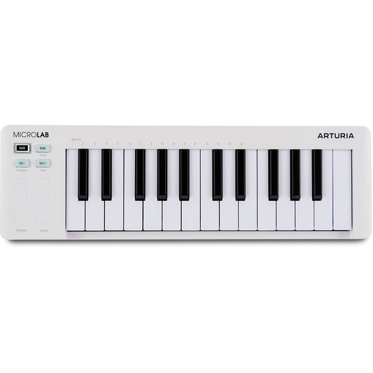 Arturia MicroLab MK3 | 25-Key Controller Keyboard | Included Software | White