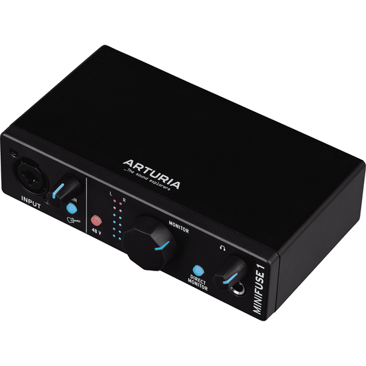 Arturia MiniFuse 1 Black | USB C Audio Interface | Includes Software Bundle