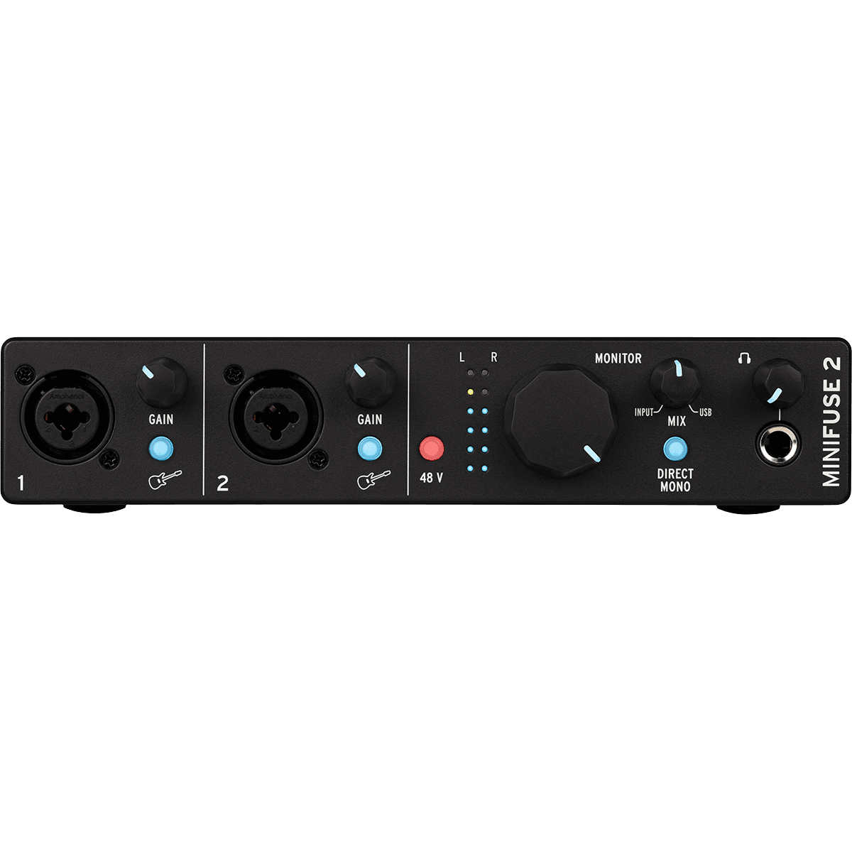 Arturia MiniFuse 2 Black | 2 Channel USB C Audio Interface | Includes Software Bundle