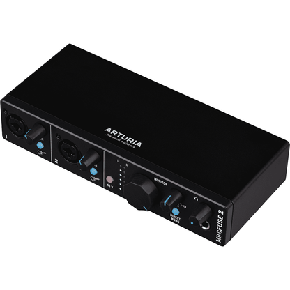Arturia MiniFuse 2 Black | 2 Channel USB C Audio Interface | Includes Software Bundle