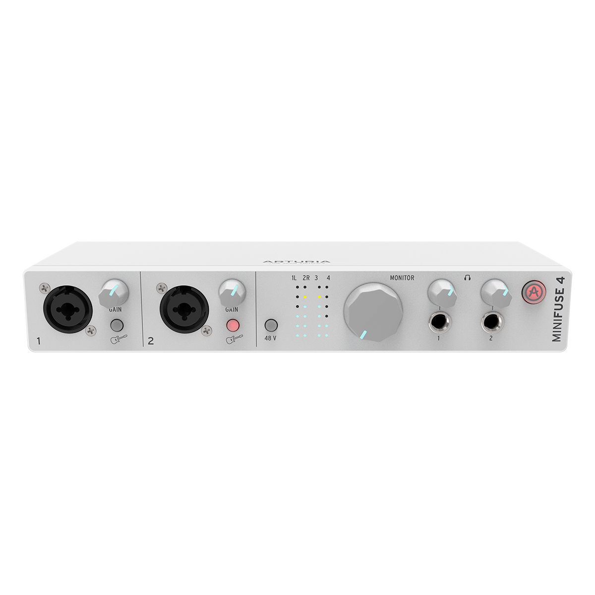 Arturia MinFuse 4 White | 4-in/4-out USB-C Audio Interface (USB 2.0 Compatible) | Included Software Suite - Mac/PC