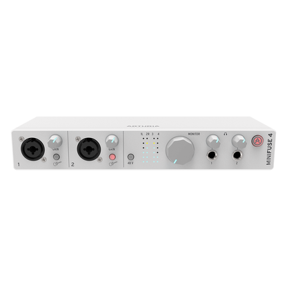 Arturia MinFuse 4 White | 4-in/4-out USB-C Audio Interface (USB 2.0 Compatible) | Included Software Suite - Mac/PC