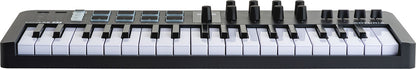 Arturia MiniLab 3 Black | 37-Key USB-C MIDI Keyboard Controller with 8 Encoders | 8 Velocity/Pressure Sensitive RGB-backlit Pads | 4 Sliders | Software Included