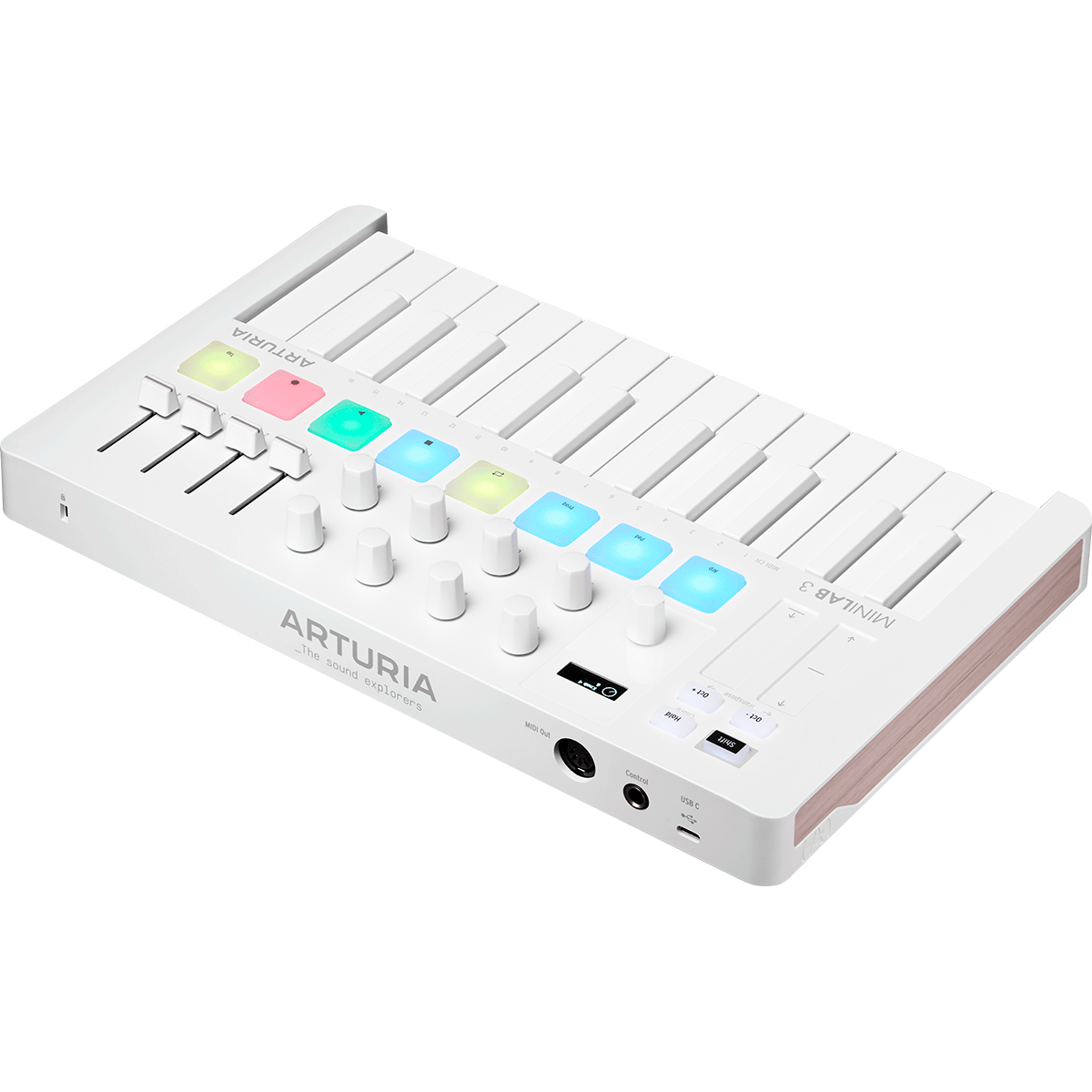 Arturia |  MiniLab 3 Alpine White MIDI Keyboard Controller | 25-note | USB Midi | Software Included
