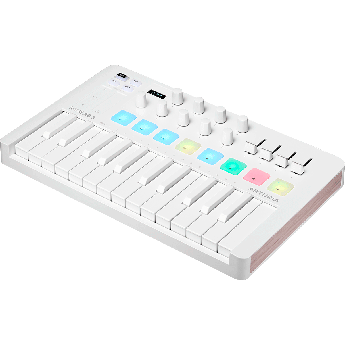 Arturia |  MiniLab 3 Alpine White MIDI Keyboard Controller | 25-note | USB Midi | Software Included
