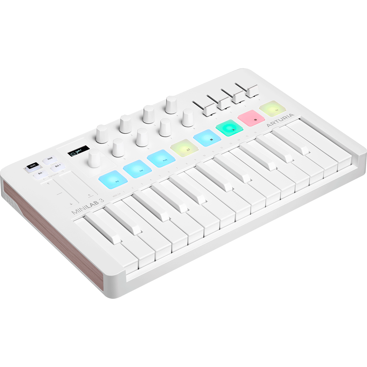 Arturia |  MiniLab 3 Alpine White MIDI Keyboard Controller | 25-note | USB Midi | Software Included